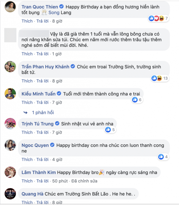 Song Luân, sao Việt, sinh nhật song luân